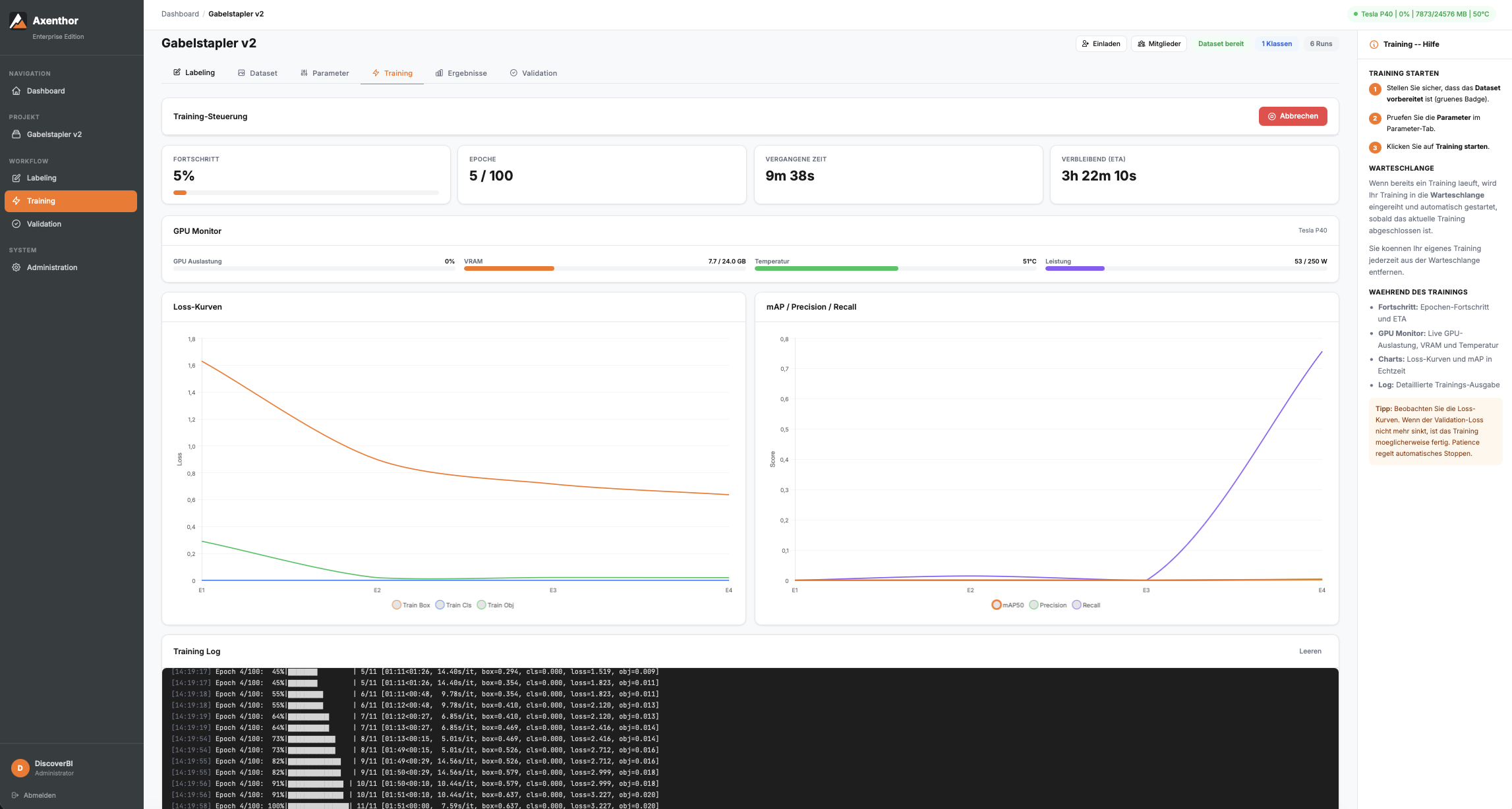 Axenthor Dashboard